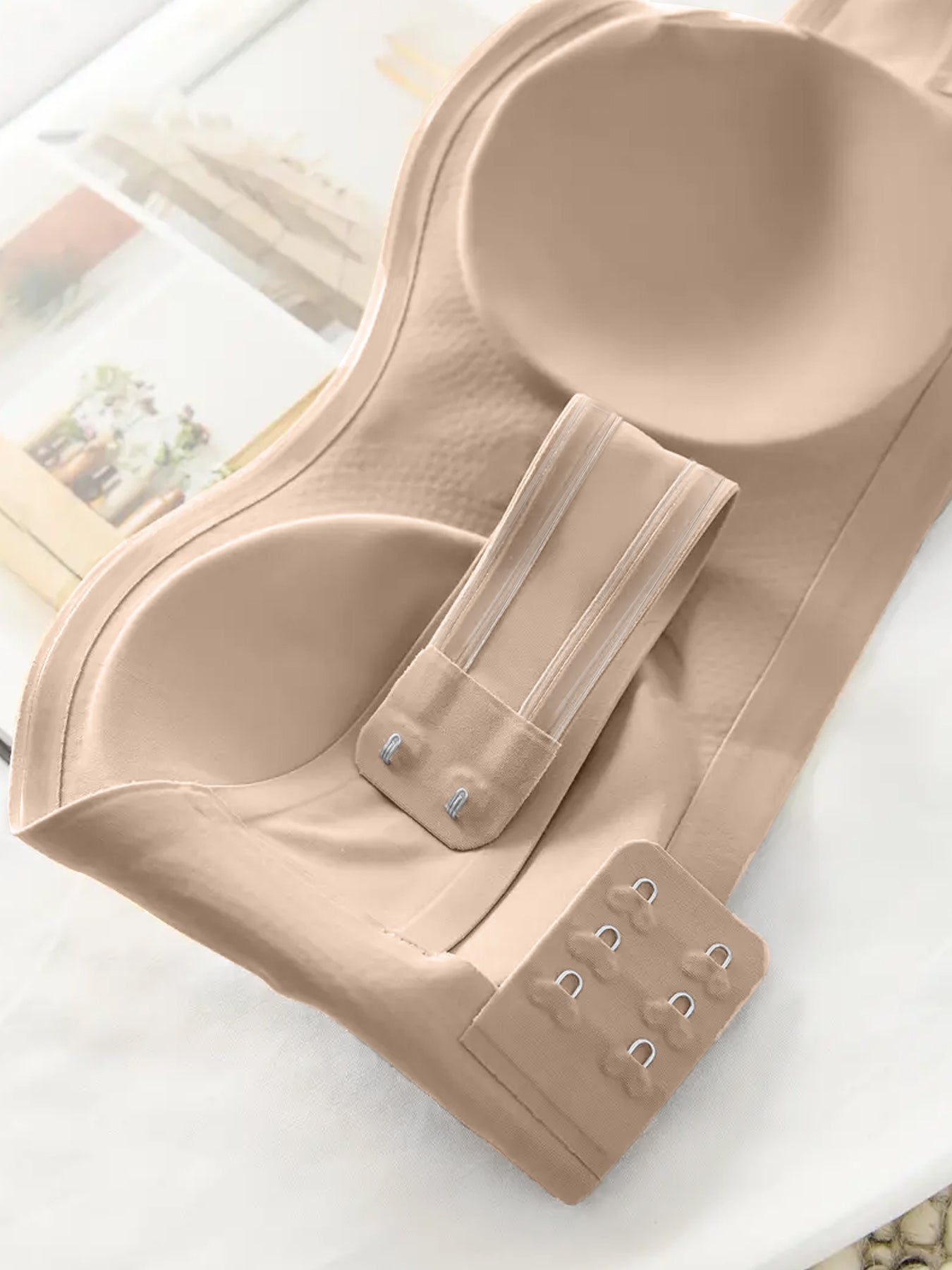 3PCS Strapless Bras For Women - Non-Slip Wireless Seamless Bras Push Up & Side Fat Control For Daily Office All Seasons