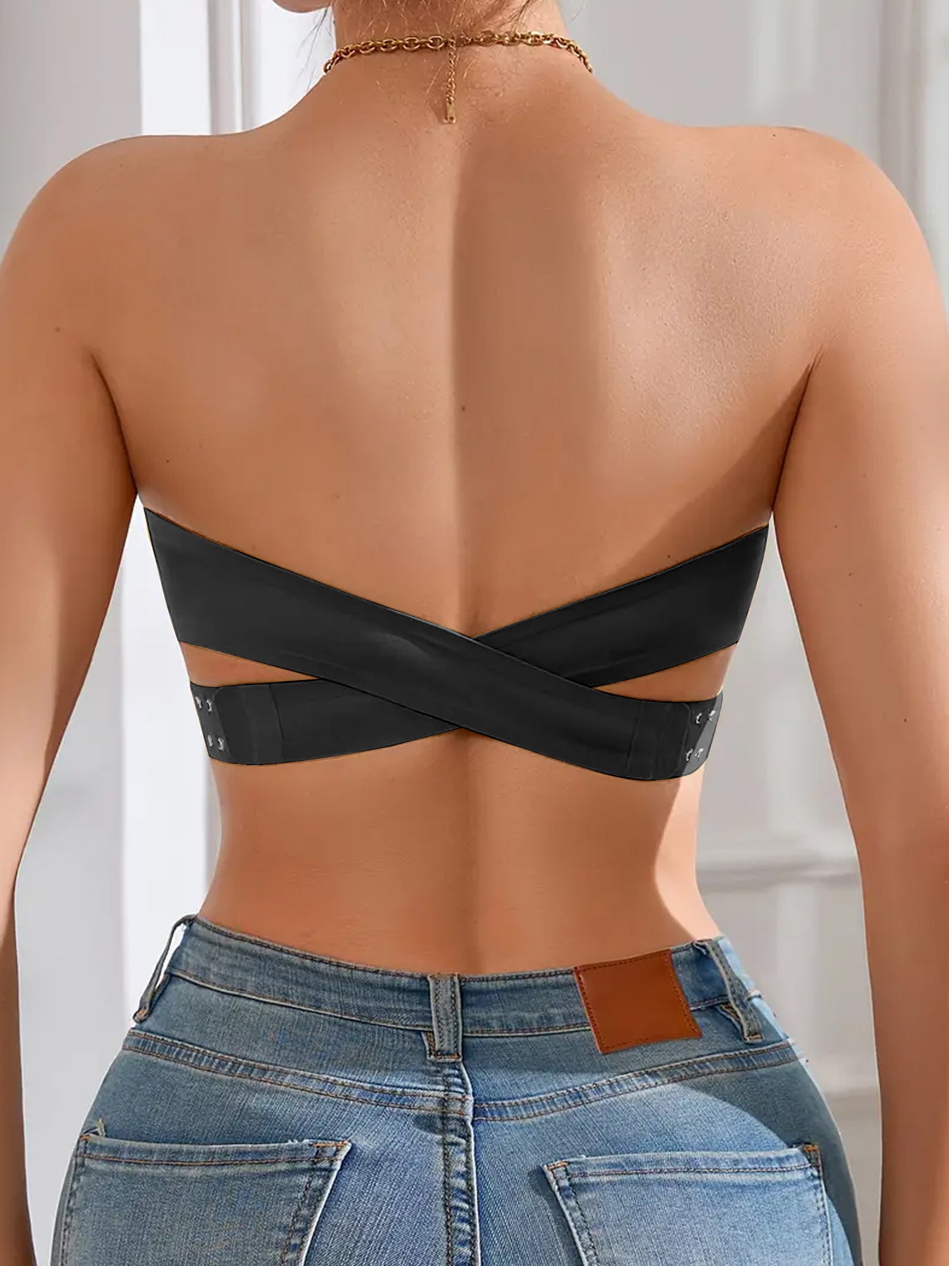 3PCS Strapless Bras For Women - Non-Slip Wireless Seamless Bras Push Up & Side Fat Control For Daily Office All Seasons